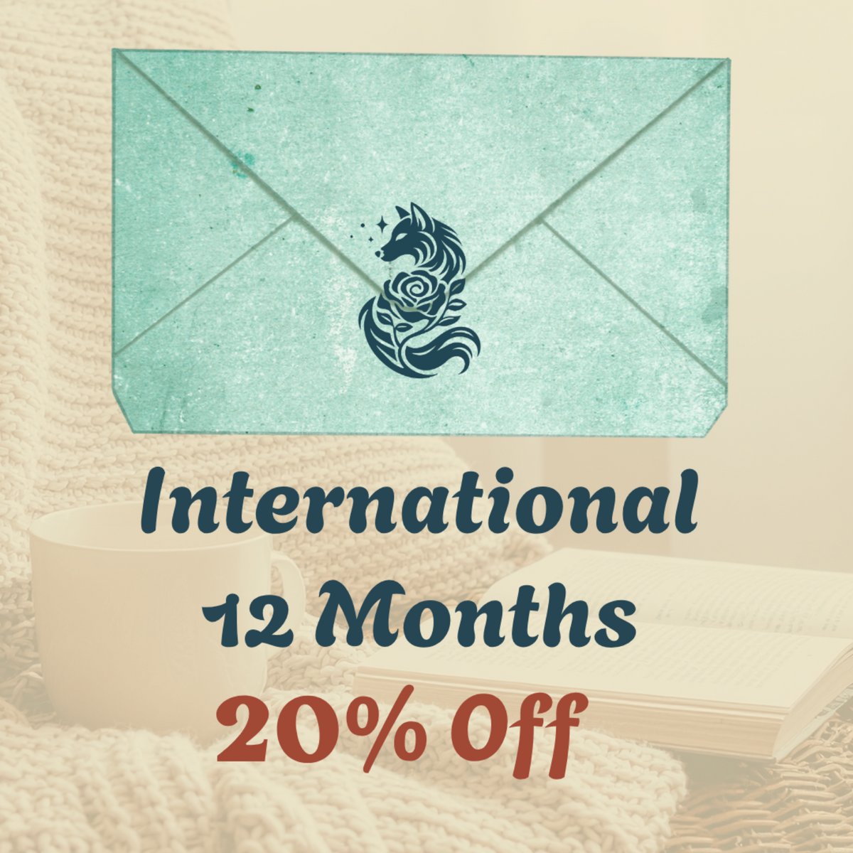 The Cozy Bookwyrms Post 12-Month Subscription (International) 20% Off